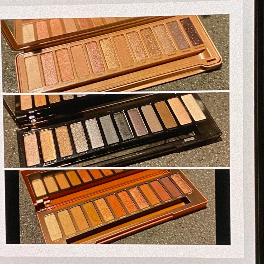 Lot of 3 Urban Decay Naked Shadow Pallets - no brushes.